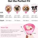 Queenmore Dog Cone, Soft Dog Cones for Large Dogs After Surgery, Comfy Cone for Dogs to Stop Licking, Adjustable Recovery Collar, Elizabethan Pet E-Collar for Wound Healing (Pink, L)