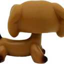 Brown Dachshund Dog Puppy #139 Mini Pet Toys Animal Figure