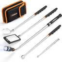 Gifts for Men, Valentines Day Gifts for Him Extendable Telescoping Magnetic Pickup Tools Set, Anniversary Birthday Gift for Men Dad Husband Him, Mens Valentines Gift for Cool Gadgets Tools (Dark Black)