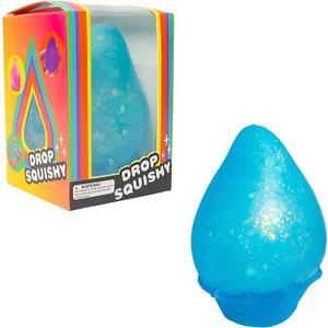 Squishy Drop Stress Balls for Adults Kids Drop Malt Sugar Balls,Fidget Toys for Kids with Autism, Fidgets for Classroom Prize Toys (1pcs Blue)