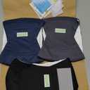 Wegreeco Washable Male Dog Belly Band - Pack of 3 - Washable Male Dog Belly Wrap, Small Doggie Dog Diapers Male for Doggy Puppy (Black, Charcoal, Navy, Small)