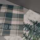 AVOIN colorlife Christmas Trees Snowflake Buffalo Plaid Throw Pillow Covers Set of 2, 12x20 and 18x18 Inch Winter Xmas Holiday Cushion Cases Decoration for Sofa Couch