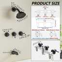 3 Handle Tub Shower Faucet Set, Bathtub Shower Trim Kit with Tub Spout, Shower System Complete 3 knobs, Matte Black