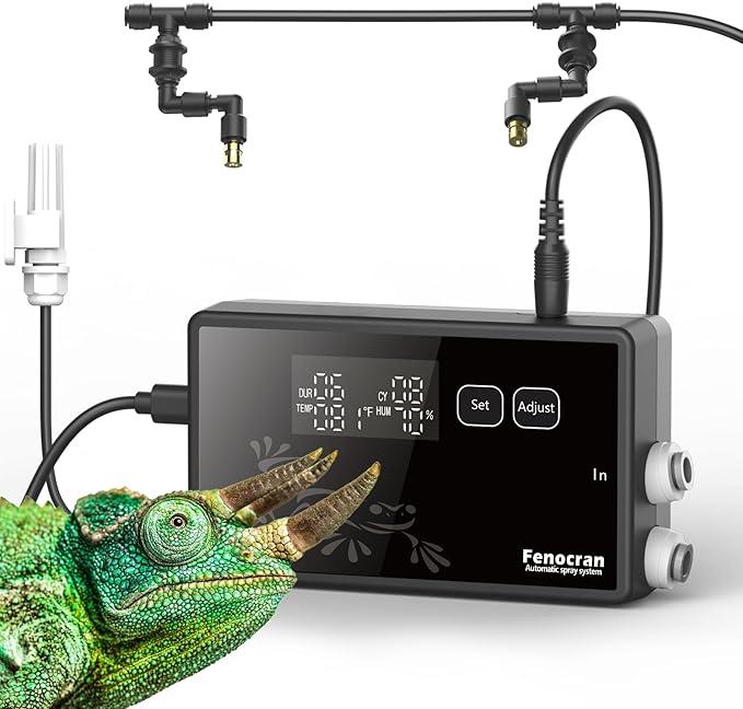 Fenocran Automatic Reptile Mister System, Reptile Humidifiers Smart Misting System