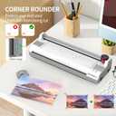 Laminator Machine 11X17 with 70Letter Size Laminating Sheets for A3/A4,13Inch Wide Thermal Hot&Cold 2Roller Lamination Laminated 3-5mil for Office Home School Teacher,with Paper Cutter,Corner Rounder