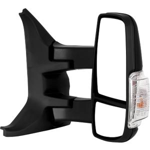 YITAMOTOR Right Side Door mirror Compatible with 2015-2024 Ford Transit 150 250 350 Power Heated Mirror with Amber Turn Light, Black, 18 inches x 19.5 inches x 8.5 inches