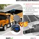 Dump Truck Tarp 7'X16',Dump Trailer Mesh Tarp Heavy Duty 18oz PVC Coated Black Tarp With Double Pockets,Utility Trailer Tarp Cover No Rust Brass Grommet,Windproof/Tear-resistant/Uv-Protective