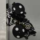 40 Pcs Black and White Christmas Tree Ornaments PVC Xmas Candy Cane Lollipop Ornament Christmas Hanging Decors Birthday Party Decoration Crafts for Holiday Xmas Tree Party (Novel Style)