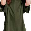 CharmWM Girls Summer Casual Romper Short Sleeve Oversized Jumpsuit Kids Shorts Teens Fashion Cothes (5-6 Years, Army Green)