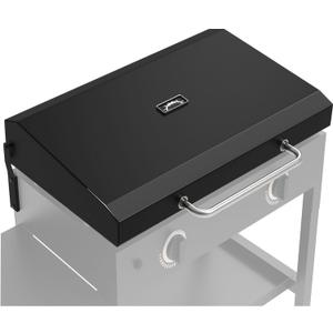 Hinged Lid for Blackstone 28 Inch Griddle 1517 1605 1853 1856 1839 2145, Hard Cover Flat Top Lid with Thermometer for 28" Blackstone Griddle