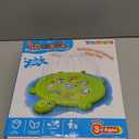 Splash Pad for Toddlers 1-3, 67" Turtle Sprinkler & Splash Play Mat, Inflatable Baby Kid Pool, Summer Outdoor Water Toys for Toddlers, Boys, Girls Backyard Garden Lawn Games