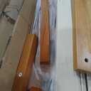 DELAVIN Queen Bed Frame with Headboard, Wood Platform Bed Frame, Farmhouse Style Bed Frame Queen Size with Slats Support, Malaysian Oak, No Box Spring Needed, Easy Assembly, Rustic Pine, 84.65"L x 61.81"W x 37.8"H