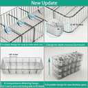 Cable Storage Boxes Organizers 2 Pack, Cord Charger Storage Organizer Box Case with 20pcs Cable Ties, Stackable, Clear