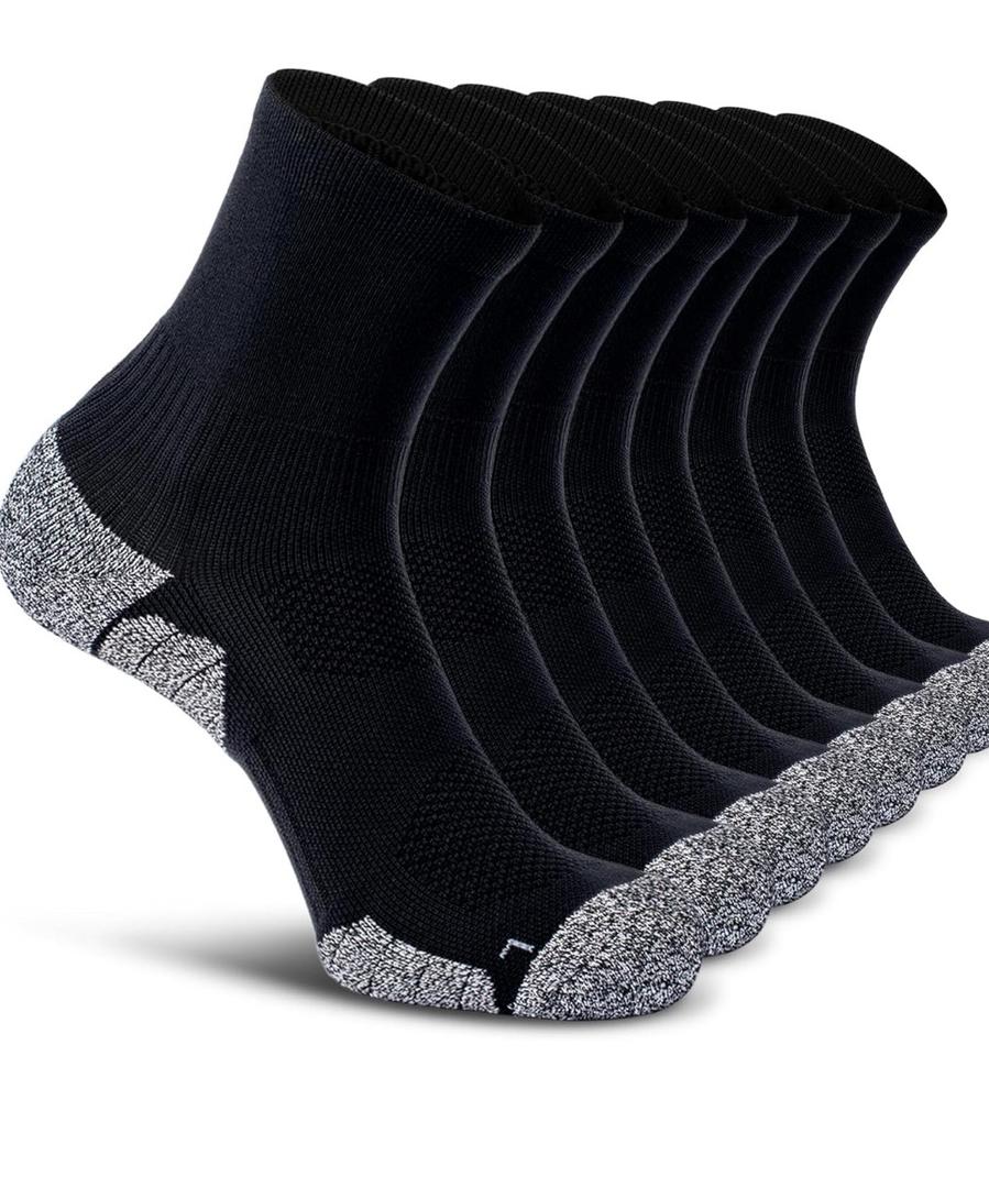 CWVLC Compression Athletic Quarter Socks Cushioned for Men Women
Size S