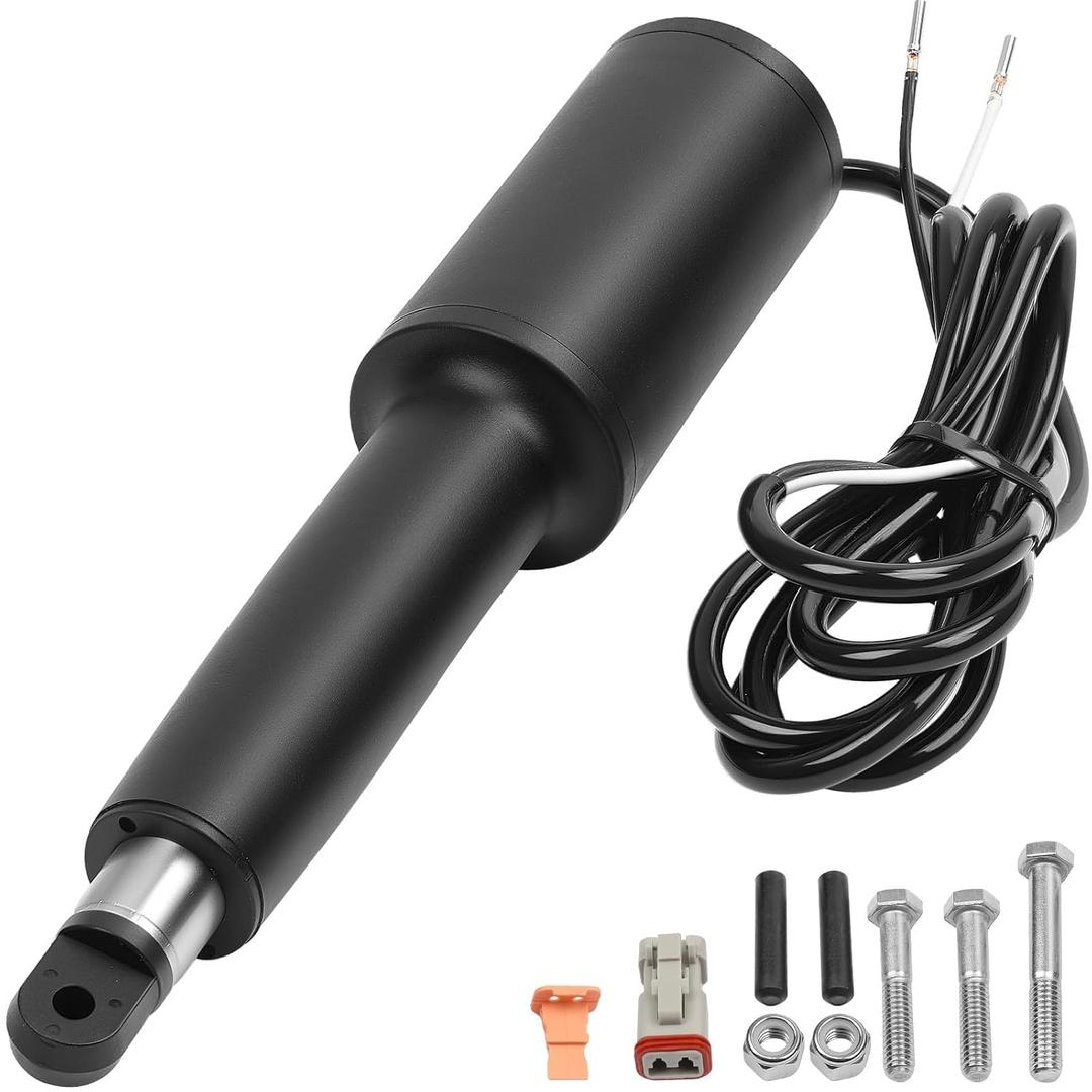15059-001 Trim Tab Actuator, Replacement for Lenco 102 Series Standard Actuator - 12V - 4-1/4" Stroke, with 6' Wire Leads, 15059001