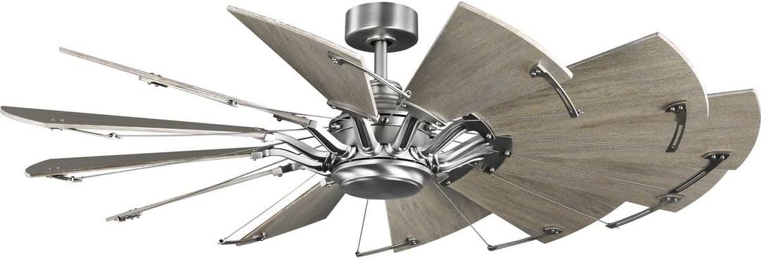 Progress Lighting P250000-081 Springer Ceiling Fans, 60 in, Nickel