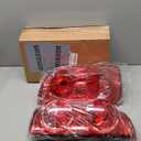 Boine Tail Light Compatible With 2007 2008 2009 Dodge Ram 1500 2500 3500 Driver and Passenger Side Red Lens Rear Light Brake Lamps Replaces 55277303AC, 55277302AC