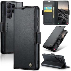 Wallet Case for Samsung Galaxy S26 Ultra, PU Leather Magnetic Flip Case with RFID Blocking Card Holder for Women Men, Shockproof Durable Protective Phone Cover for Galaxy S26 Ultra (Black)