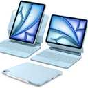 ESR iPad Air 11 Inch Case with Keyboard (M3/M2, 2025/2024) & iPad Pro 11/Air 5th/4th Gen Keyboard, Easy-Set Magnetic Stand, Portrait/Raised Modes, with Removable Protective Case, Blue