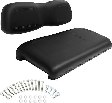 Front Seat Replacement Cushions for Club Car DS, Golf Cart Cushion Seat for Club Car DS Front Bottom Seat Assembly, Dedicated for Front Row Seats, Black, 2 Piece Set
