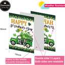 Doncida Seasonal Garden Flag Set of 12 Double Sided Double Stitching 12x18 Inch, Spring Valentines Day St Patricks Day Yard Flags for Outside Decor, Includes Free Anti-Wind Clip and Stopper
