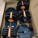 Moveta Adjustable Dumbbells Set of 2，Free Weights Dumbbells Set，Adjustable Dumbbell Set，52.5 lbs pair 105 lbs，15 in 1，for Men/ Women Gym Equipment for Home Strength Training Equipment