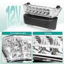 DRIVE UP Club Car Precedent Led Head Light with Bumper Replacement for 2004-UP Electric Golf Carts