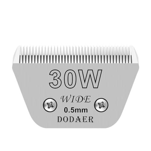 30W Detachable Dog Grooming Wide Blades,Compatible with Andis,Oster A5,Wahl KM10 Series Clippers,Cut Length 1/50”(0.5mm)