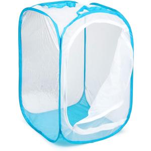 RESTCLOUD 36" Large Monarch Butterfly Habitat, Giant Collapsible Insect Mesh Cage Terrarium Pop-up 24 x 24 x 36 Inches