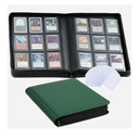 9-Pocket Toploader Binder, Clovecat Premium Card Book， Holds 252 Trading Card with 20 Removable Top-loader Sleeves，PU Card Holder Folders,Card Album for MTG, TCG, Yugioh, Game & Sports Cards(Green)