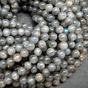 Zenkeeper 108 Pcs Labradorite Gemstone Beads for Jewelry Making 8 MM Labradorite Gemstones Loose Stone Beads