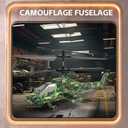 SNMUMU New Apache RC Helicopter - 2.4GHz Remote Control Helicopter with Altitude Hold, LED Lights, 2 Speed Modes, One Key Takeoff/Landing, Best Gifts for Kids 6 Years + & Adults (Camouflage)