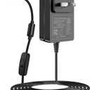 12V Massager Charger Power Cord, 12Volt 2A Power Adapter, fit for Foot and Neck Shiatsu Back and Shoulder Massager, Compatible with Resteck Nekteck Zyllion Papillon Mo Cuishle Snailax Comfier etc.