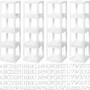 Thyle 16 Pcs Transparent Balloon Boxes Clear Balloon Boxes with 132 Letters for Baby Shower Gender Reveal Grad Birthday Party Bridal Wedding Anniversary Backdrop Decoration