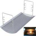 27 Inch Ash Pan Replacement for Chargriller 1224, 1324, 2121, 2222, 2727, 2828, 2929, Charbroil 17302056 Charcoal Grills, Charcoal Tray Grates with 2pcs Fire Grate Hangers for Chargriller Parts