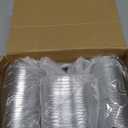 100 Sets Heart Shaped Cake Pans with Lids Valentine's Mini Aluminum Foil Cake Pans 100 Ml/ 3.4 oz Cupcake Cup Flan Baking Cups Liners Muffin Tins for Xmas Wedding Birthday Party(Pink)