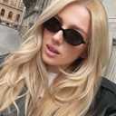 Retro Oval Sunglasses for Women Men Trendy Round Tortoise Sun Glasses 90s Vintage Shades
