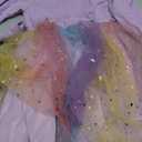 Toddler Girls Tutu Dresses Long Sleeve Ruffle Fall Winter Holiday Star Sequin Tulle Dress 5T