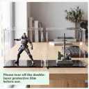 Yungyan 1 Pack Clear Self-Assembly Acrylic Display Case Transparent Dust Proof Protection Showcase for Figurine Collectibles Figures Basketball (6 x 6 x 6 Inch)
