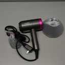 CONFU Ionic Blow Dryer 1600W, Portable Lightweight Fast Drying Negative Ion Hairdryer Blowdryer, 3 Heat Settings & Infinity Speed, with Diffuser and Concentrator Nozzle for Home & Travel (Grey)