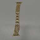 JR.DM Gold Watch Bands for Women Compatible with Apple Watch Band 42mm(S3/2/1) 44mm 45mm 46mm 49mm Adjustable Metal Bracelet for iWatch Series1/2/3/4/5/6/7/8/9/10/11 SE 3/2/1 Ultra 1/2/3 (No Case)