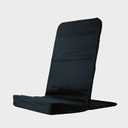 Original BackJack-Made in The USA- Black Cotton Fabric Lightweight Floor Seating Chair for Gaming, Families, Parents, Daycare, Back Support, Reading, Yoga, Meditation, Dorm, School Original, Black