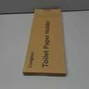 Longzon Brushed Nickel Toilet Paper Holder Wall Mount, Self Adhesive Toilet Paper Holder Storage for 3 Roll Tissue, Premium 304 Stainless Steel Stick On Toilet Paper Roll Holder for Bathroom, Silver