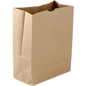 Large Heavy Duty Kraft Brown Paper Barrel Sack Bag, Grocery Bags,SOS Bags. 57 Lbs Basis Weight, 12 x 7 x 17-25/Pack