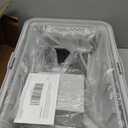 Stainless Steel Litter Box with Lid, XL Extra Large Metal Cat Litter Boxes for Big Cats Enclosed, Easy to Scoop with Scoop Set, High Sides Enclosure Anti-Urine Leakage Non-Sticky (Silver Gray)