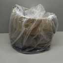 VIPOSCO Tall Laundry Basket, Large Dirty Clothes Hamper with Leather Handle, Woven Rope Storage Basket for Blanket, Toy In Living Room, Bathroom, Bedroom - 53L Brown & Black