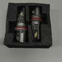 SEALIGHT  HB5 Bulbs, 40000LM 9007 Fog Bulbs 6500K Cool White, 1:1 Mini Size, Powersports Accessory Lights or ATV Light with Cooling Fan, 3 Mins Plug-N-Play, Pack of 2