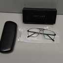 Reading Glasses for Men Square Double Bridge Blue Light Blocking Computer Readers (Black)