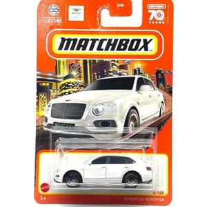 Matchbox 1:64 Scale White Bentley Bentayga Car Diecast Vehicle
