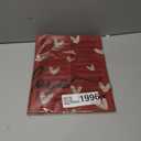 Artoid Mode Red Love Vinyl Valentine's Day Placemats Set of 4, 12x18 Inch Wipeable Non-Slip PVC Place Mats for Party Kitchen Dining Decor